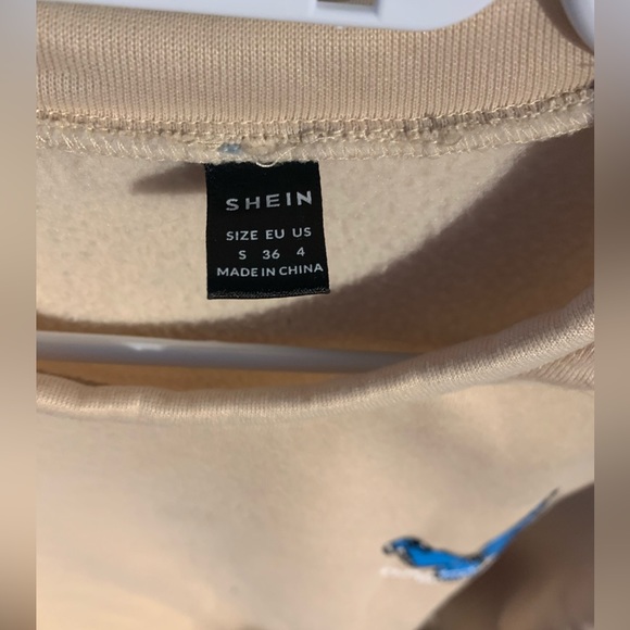 sweat-shirt oversize beige - Picture 2 of 3